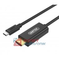 Kabel USB Wt.C/Wt.HDMI 1,8M UNITEK USB3.1 TYPE-C USB-C