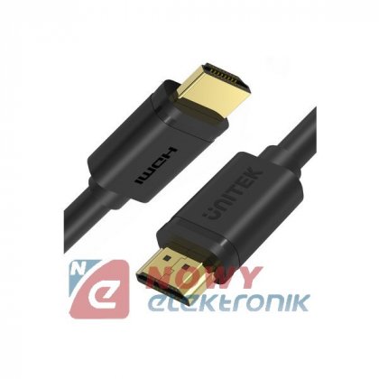 Kabel HDMI 10m v1.4 Unitek GOLD Y-C142M wtyki pozłacane PREMIUM
