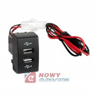 Ładowarka USB 12-24V IVECO dedykowana montażowa LAMPA