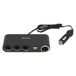 Rozgał.zapalniczki wt.4xgn.CS-42 na kablu +USBx2 10A-Motoryzacja