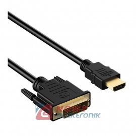 Kabel HDMI-DVI 1,8m (24+1pin) NEPOWER