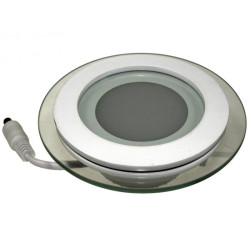 Lampa panel LED Tiki 6W ciepły (*) okrągły biały 230VAC 3000K-Oświetlenie