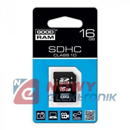 Karta pamięci SDHC 16GB GOODRAM class 10 UHS-I