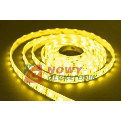 Taśma LED SMD5050 żółty (1m) (60LED/1m) bez silikonu 12V