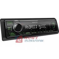 Radio samoch.KENWOOD KMM-105GY USB/AUX GREEN podświetlenie