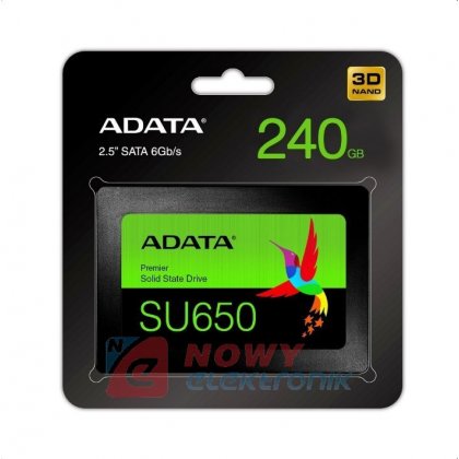 Dysk SSD SATA3 2.5"240GB SU650  7mm