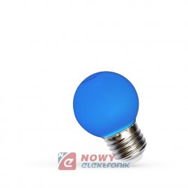 Żarówka E27 LED 1W BLUE       SP SPECTRUM kulka niebieska