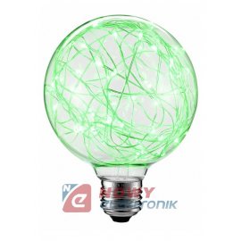 Żarówka LED E27 2W dekoracyjna zielona G125
