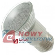 Żarówka LED18 E27/św.zimne/JDR  1,2W 230V