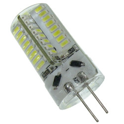 Żarówka LED G4 12V DC 3W b.zimny LED 64SMD 3014 w silikonie-Oświetlenie