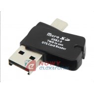Czytnik kart micro SD + microUSB 2W1
