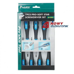 Zestaw wkrętaków 7szt SD-2302 TORX Professional PROSKIT-Narzędzia Warsztatowe i Wyposażenie