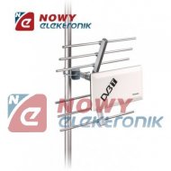 Antena TV DVB-T VISTA zewnętrzna COMBO MUX 8 LTE VHF UHF 12V/230V