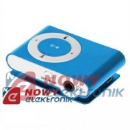 Odtwarzacz MP3 QUER z czyt.nieb. z czytnikiem kart niebieski