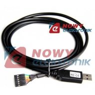 Kabel USB A z gn. BLS 5p r-2,54 30cm połączen do płytek stykowyc