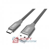 Kabel USB Wt.A-USB-C 1m Gray 2.0 UNITEK USB2.0 /USBCwtyk-wtyk