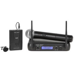 Mikrofon bezprzew. VHF WR-358LD AZUSA 2-kanał 1x ręki +1x klip-Naglosnienie i Estrada