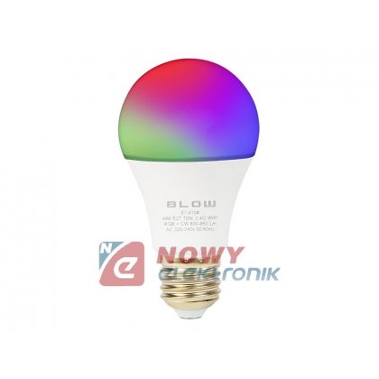 Żarówka LED 10W RGB+CW WIFI 230V E27