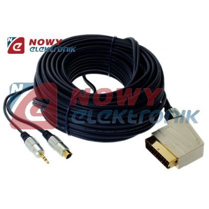 Kabel SCART-SVHS+wt.3,5 20mdigi