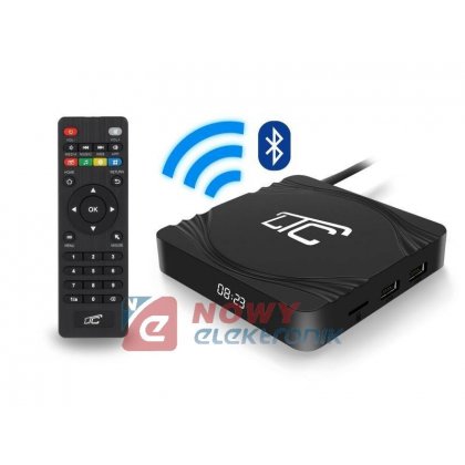 Smart TV BOX 4K UHD LTC 2GB 16G ANDROID 9.1 z Pilotem, BT