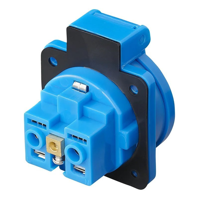 【NOA】 Gniazdo modułowe 2P+Z 16A 250V z przesłonami na szynę Z