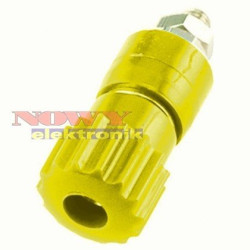 Gniazdo banan 25A RG209 żółte laboratoryjne-Podzespoły Elektroniczne