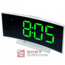 Zegar LED DS-3621L zielony  LED  z budzikiem, termometr