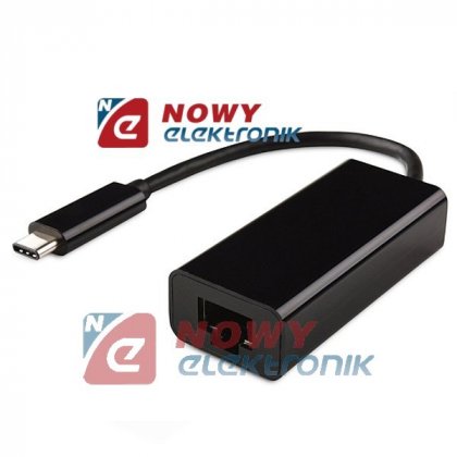 Przejście USB-C typ C/RJ45 gn.  USB 3.1 adapter karta siec