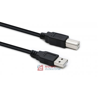 Kabel USB wt.A-wt.B 1m NEPOWER z filtrem 2.0 drukarka