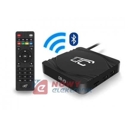 Smart TV BOX 4K UHD LTC 2GB 16G ANDROID 9.1 z Pilotem,  Bluetooth