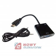 Konwerter HDMI-VGA+audio CH7101A FHD NEW CHIP  NEPOWER