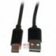 Kabel USB-Typ C magnet.czarny 1m TYP-C 2.4A z LED NEPOWER magnetyczny