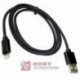 Kabel USB-Apple iPhone 1m     HQ Lightning kolor czarny  USB2.0