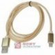 Kabel USB-Apple iPhone 1.5m   HQ Lightning kolor złoty  USB2.0