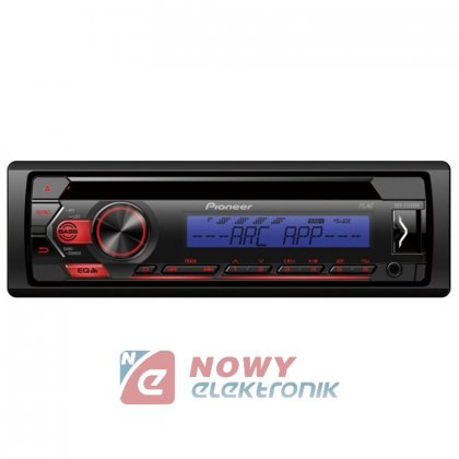 Radio samoch.PIONEERDEH-S120UBB CD+USB Blue Niebieskie