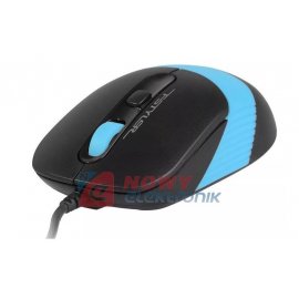 Mysz optyczna A4TECH USB 1600dpi 1,5M FM10  czarno-niebieska