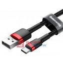 Kabel USB wt.A-USB-C 0.5m BASEUS TYPE-C Black+Red