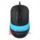 Mysz optyczna A4TECH USB 1600dpi 1,5M FM10  czarno-niebieska