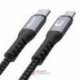 Kabel USB-C - Lightning MFI Iphone UNITEK wtyk-wtyk Szary