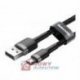 Kabel USB wt.A-micro BASEUS 3m 2A Black+Gray