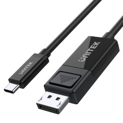 Kabel Displayport / USB-C 1,8m dwukierunkowy UNITEK konwerter /przejście /adapter/-Kable i Przyłącza RTV i PC