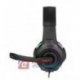 Słuchawki REBEL GH-20 nauszne z mikrofonem, podświetlenie RGB, 1.8m,