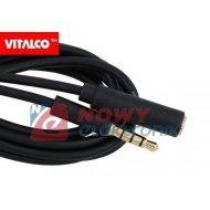 Przedłużacz jack 3,5 4-polowy 1,5m JKP51 Vitalco  kabel slim wt-gn