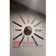 Zegar ścienny naklejany 60x60cm DIY