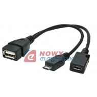 Kabel gn.USB-wt./gn.microUSB OTG adapter  GEMBIRD