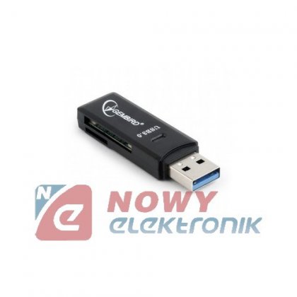 Czytnik kart pamięci SD USB 3.0 GEMBIRD SD/SDHC/SDXC/MMC czarny