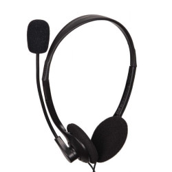 Słuchawki nauszne z mikr.GEMBIRD czarne,jack 3,5mmm MHS-123-Naglosnienie i Estrada