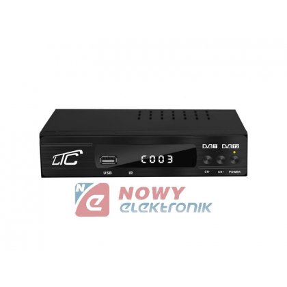Tuner TV naz. LTC DVB201 DVB-T2 z pilotem programowalnym