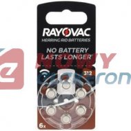 Bateria AE312 RAYOVAC 1,45V (8%) do aparatów słuchowych PR41