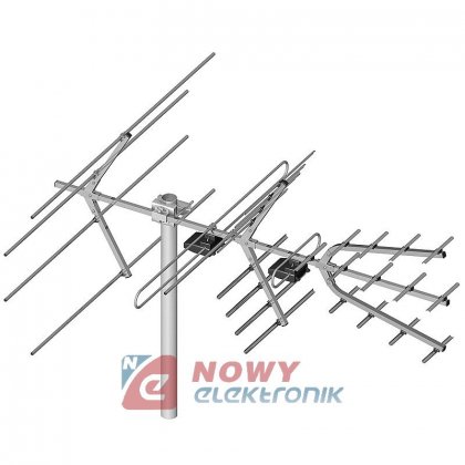 Antena TV DVB-T DIPOL VHF/UHF LN LNA-101 COMBO wzmac.28/5-12/21/60